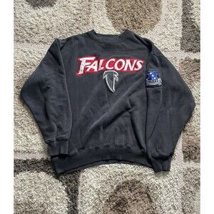 Atlanta Falcons Athletic Crewneck Black Sweatshirt Men’s Large 1998 Champions